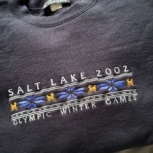 Salt Lake 2002 Olympic Winter Games Sweatshirt - Black and Blue